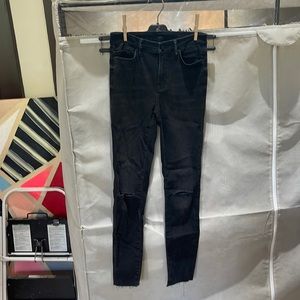 All saints skinny jeans black